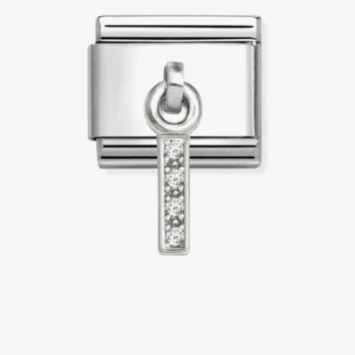 Nomination Silvershine Sparkling Letter I Charm 331818/09
