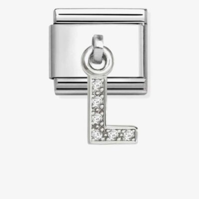 Nomination Silvershine Sparkling Letter L Charm 331818/12