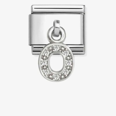 Nomination Silvershine Sparkling Letter O Charm 331818/15