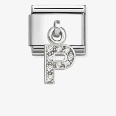 Nomination Silvershine Sparkling Letter P Charm 331818/16