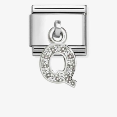 Nomination Silvershine Sparkling Letter Q Charm 331818/17