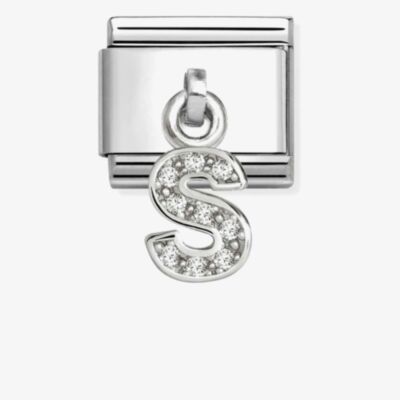 Nomination Silvershine Sparkling Letter S Charm 331818/19