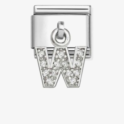 Nomination Silvershine Sparkling Letter W Charm 331818/23