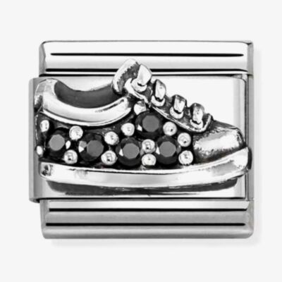 Nomination Classic Black Cubic Zirconia Sneaker Charm 330327/18