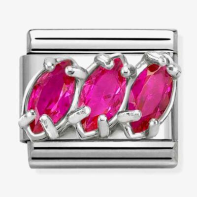 Nomination Classic Trilogy Red Cubic Zirconia Charm 330329/22