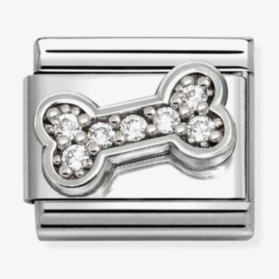 Nomination Composable Classic Cubic Zirconia Bone Charm 330304/52