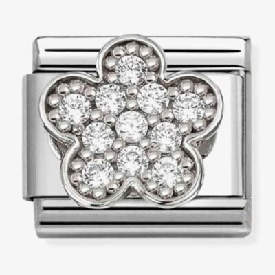 Nomination Composable Classic Cubic Zirconia Flower Charm 330322/31