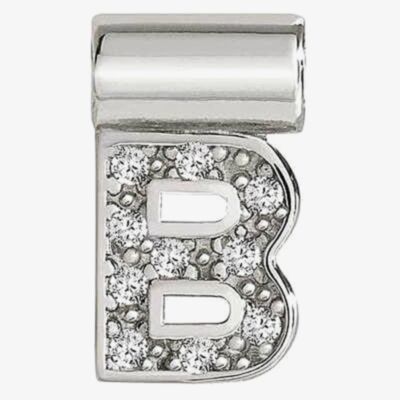 Nomination SeiMia Silver Cubic Zirconia Letter B Pendant 147115/002