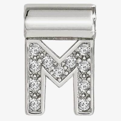 Nomination SeiMia Silver Cubic Zirconia Letter M Pendant 147115/013