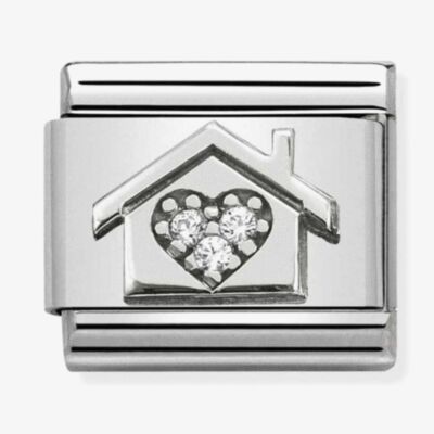 Nomination CLASSIC Silvershine House Zirconia Heart Charm 330311/11 *