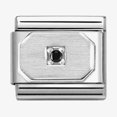 Nomination CLASSIC Symbols Black Cubic Zirconia Charm 330311/18
