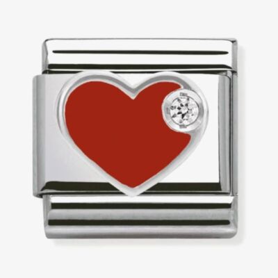 Nomination CLASSIC Silvershine Red Love Heart Charm 330305/01