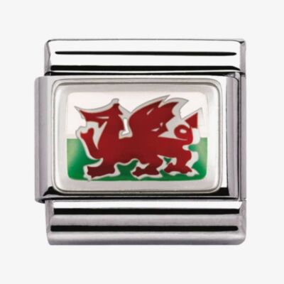 Nomination CLASSIC Silvershine Flags Wales Charm 330207/02