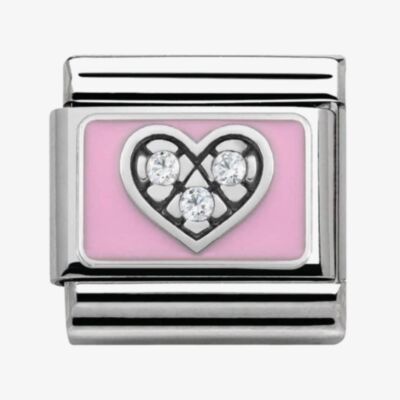 Nomination CLASSIC Silvershine My Family Pink Heart Charm 330306/06