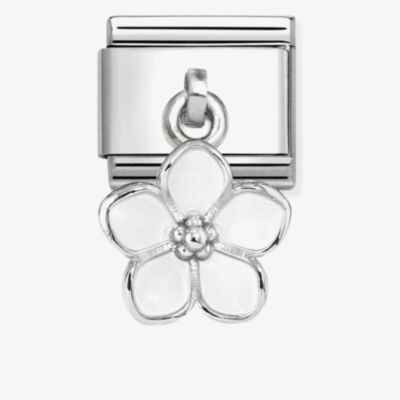 Nomination Classic White Flower Drop Charm 331805/22