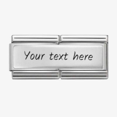 Nomination CLASSIC Silvershine Engravable Smooth Double Charm 330710/01