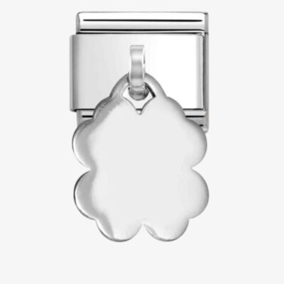 Nomination Stainless Steel & Silver Plain Four Leaf Clover Pendant Charm 331801/12