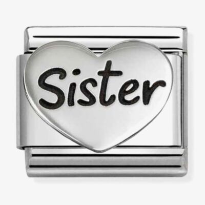 Nomination Composable Classic Sister Heart Charm 330114/20