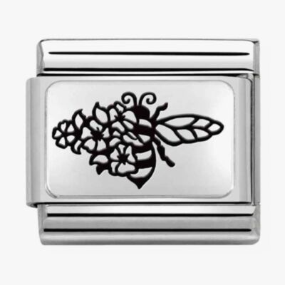 Nomination CLASSIC Composable Plates Bee with Flowers Charm 330111/21