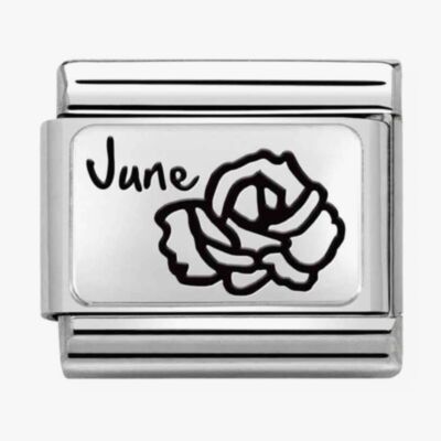 Nomination CLASSIC Composbale Plates June Flower Charm 330112/18