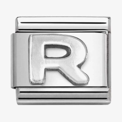 Nomination CLASSIC Composable Oxidised Silver Letter R Charm 330113/18