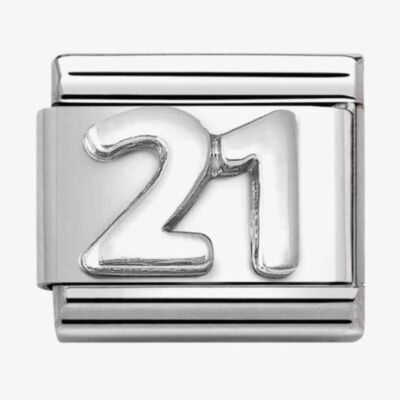 Nomination CLASSIC Composable Oxidised Silver 21 Charm 330101/57