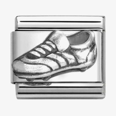 Nomination CLASSIC Silvershine Oxidised Football Boot Charm 330101/67