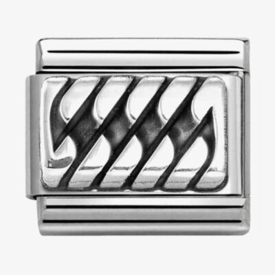 Nomination CLASSIC Plates Oxidised Silver Braid Charm 330102/59