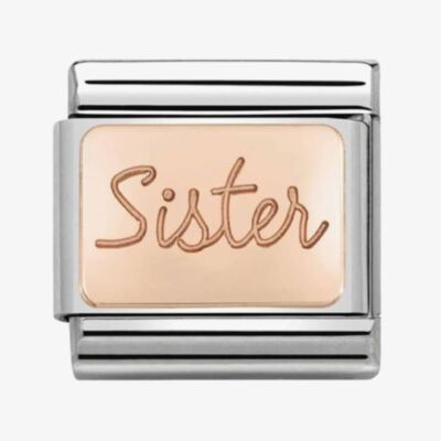 Nomination CLASSIC Rose Gold Plates Sister Charm 430101/38