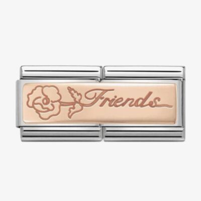 Nomination CLASSIC Rose Gold Double Friends With Flower Charm 430710/16