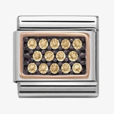 Nomination CLASSIC Rose Gold Gold Cubic Zirconia Charm 430313/04