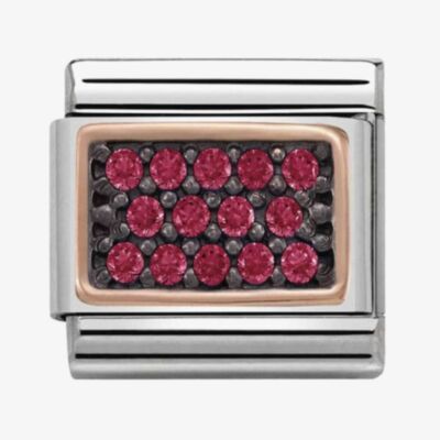 Nomination CLASSIC Rose Gold Purple Cubic Zirconia Charm 430313/05