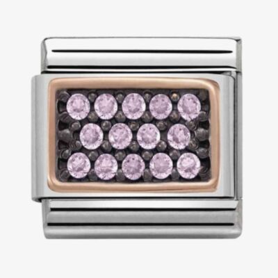 Nomination CLASSIC Rose Gold Pink Cubic Zirconia Charm 430313/07
