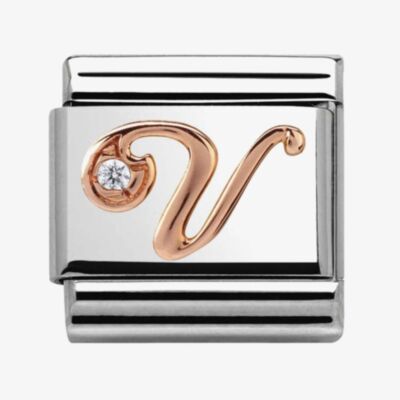 Nomination CLASSIC Rose Gold Letter V Charm 430310/22