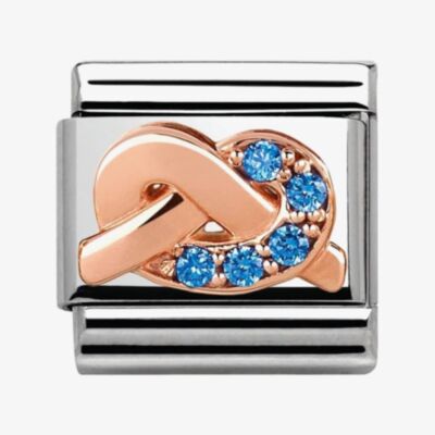 Nomination CLASSIC Rose Gold Symbols Blue Knot Charm 430302/10