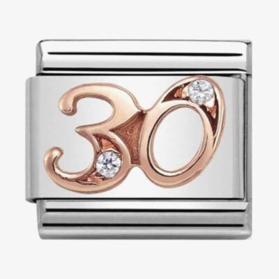 Nomination CLASSIC Rose Gold Numbers 30 Charm 430315/30