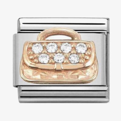 Nomination CLASSIC Rose Gold Handbag With Zirconia Charm 430302/31 *