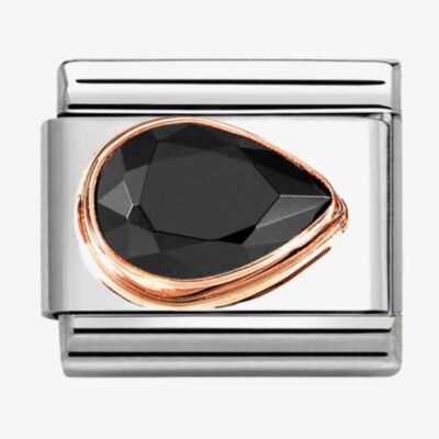 Nomination CLASSIC Black Cubic Zirconia Right Drop Charm 430606/011
