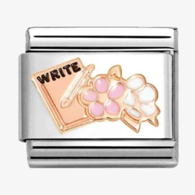 Nomination CLASSIC Rose Gold Writing Diary Charm 430202/24