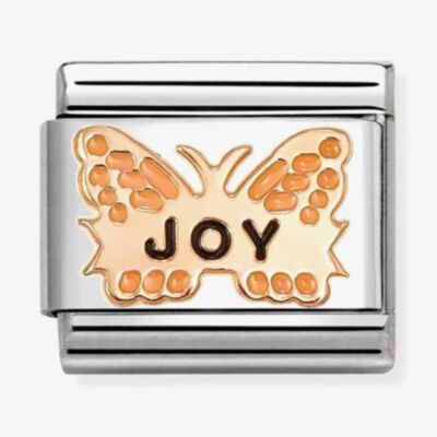 Nomination Classic Rose Gold Orange Joy Butterfly Charm 430202/52