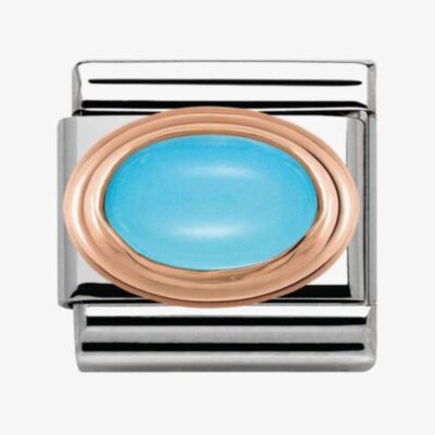 Nomination CLASSIC Rose Gold Turquoise Charm 430501/06