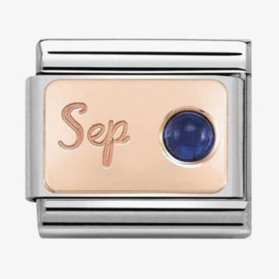 Nomination CLASSIC Rose Gold September Sapphire Charm 430508/09