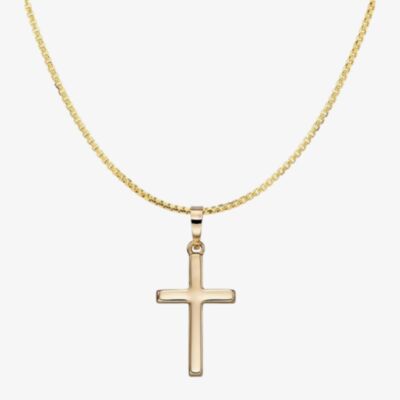 Gold Classic 9ct Yellow Gold Medium Cross Pendant GP2108 GN141