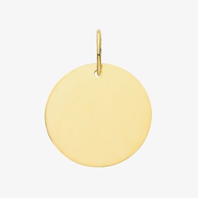 Gold Classic 9ct Yellow Gold Medium Round Disc Loose Pendant PN1198