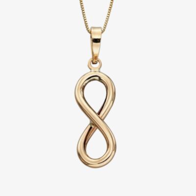 Gold Classic 9ct Yellow Gold Infinity Symbol Pendant GP2109 GN141