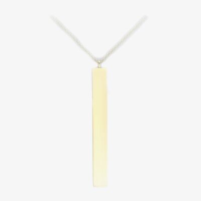9ct Yellow Gold Vertical Bar Pendant 1.19.7490