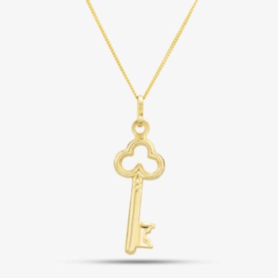 9ct Yellow Gold Key Necklace 1.63.2733