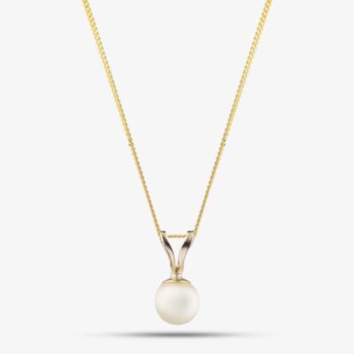 9ct Yellow Gold Akoya Pearl Pendant Necklace PNZ105CM