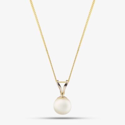9ct Yellow Gold Akoya Pearl Pendant Necklace PNZ106CM