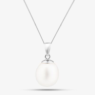 9ct White Gold Freshwater Pearl Pendant Necklace PNZ70057WG